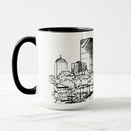 Boston Black and White Tasse (Links)