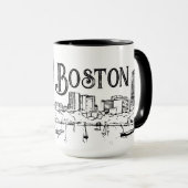 Boston Black and White Tasse (VorderseiteRechts)