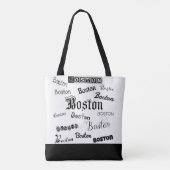 Boston Black Schriftartes Tasche (Rückseite)