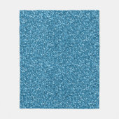 Boston Blau Glitter Fleecedecke (Vorderseite)