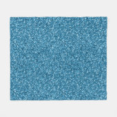 Boston Blau Glitter Fleecedecke (Vorderseite (Horizontal))