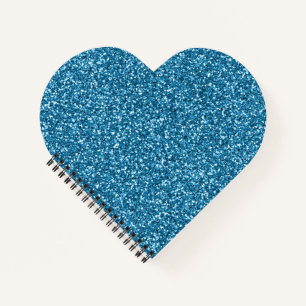 Boston Blau Glitter Notizblock