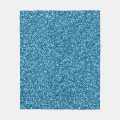 Boston Blue Glitzer Fleecedecke (Vorderseite)