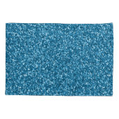 Boston Blue Glitzer Kissenbezug (Rückseite-Links)