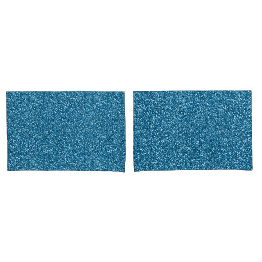 Boston Blue Glitzer Kissenbezug (Vorderseite-Set)