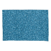 Boston Blue Glitzer Kissenbezug (Vorderseite-Links)