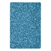 Boston Blue Glitzer Mini Klemmbrett (Rückseite)