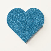 Boston Blue Glitzer Notizblock (Rückseite)