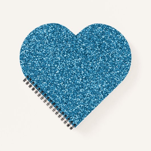 Boston Blue Glitzer Notizblock (Vorderseite)