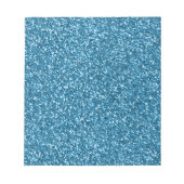 Boston Blue Glitzer Notizblock (Vorderseite)