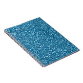 Boston Blue Glitzer Notizblock (Rechte Seite)