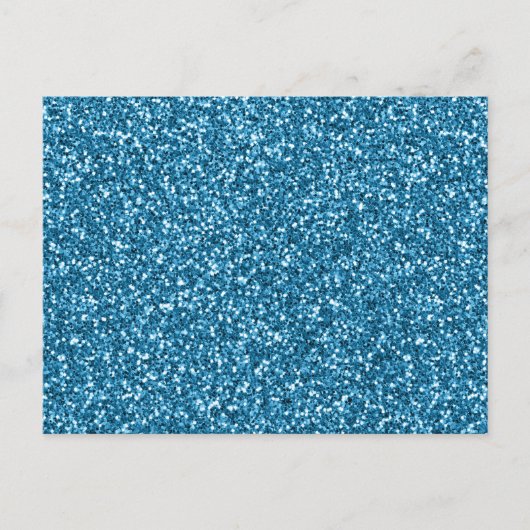 Boston Blue Glitzer Postkarte (Vorderseite)