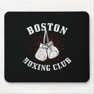 Boston Boxing Club Unbehagen Boxhandschuhe Vintag Mousepad