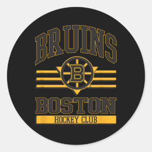 Boston Bruins Hockey Club Weiß Offiziell Lizenzier Runder Aufkleber