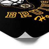 Boston Bruins Hockey Mask Black Officially License Poster (Ecke)