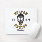Boston Bruins Hockey Mask Gray Officially Licensed Mousepad (Mit Mouse)