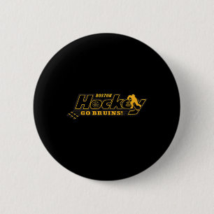 Boston Bruins Hockey Weiß Offiziell Lizenziert Button