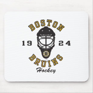 Boston Bruins Hockeymaske Grau Offiziell Lizenzier Mousepad