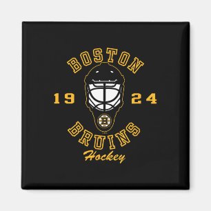 Boston Bruins Hockeymaske Schwarz Offiziell Lizenz Magnet