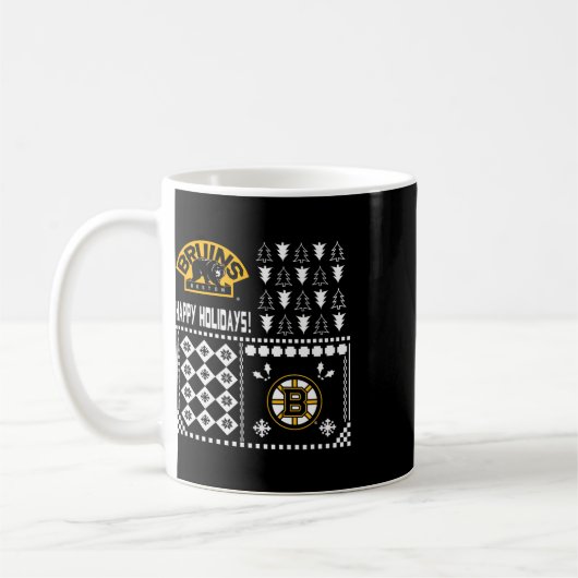 Boston Bruins Ugly Christmas Holiday Sweater Kaffeetasse (Links)