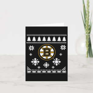 Boston Bruins Ugly Christmas Sweater Holidaze Karte