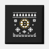 Boston Bruins Ugly Christmas Sweater Holidaze Magnet (Vorne)