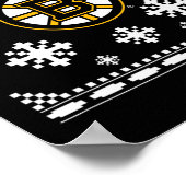Boston Bruins Ugly Christmas Sweater Holidaze Poster (Ecke)