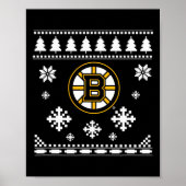 Boston Bruins Ugly Christmas Sweater Holidaze Poster (Vorne)