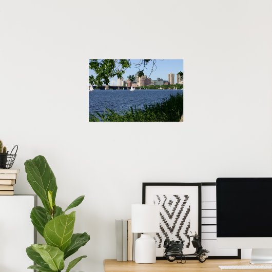 Boston Charles River Poster (Heimbüro)