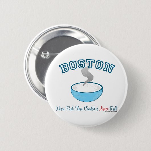 Boston Chowder War Button (Vorne & Hinten)