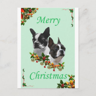 Boston Christmas Feiertagspostkarte