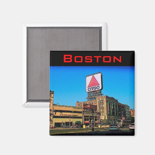 Boston Citgo Magnet (Vorderseite/Rückseite)
