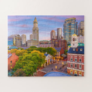 Boston City Gebäude Massachusetts USA Puzzle