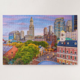 Boston City Gebäude Massachusetts USA Puzzle