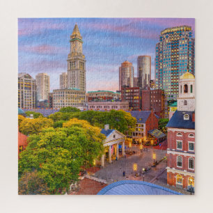 Boston City Gebäude Massachusetts USA Puzzle