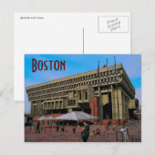 Boston City Hall Postcard Postkarte (Vorne/Hinten)