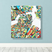 Boston City Leinwanddruck (Insitu (Holzboden))