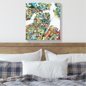 Boston City Leinwanddruck (Insitu (Schlafzimmer))