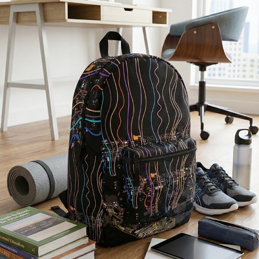 Boston City Lights Bedruckter Rucksack