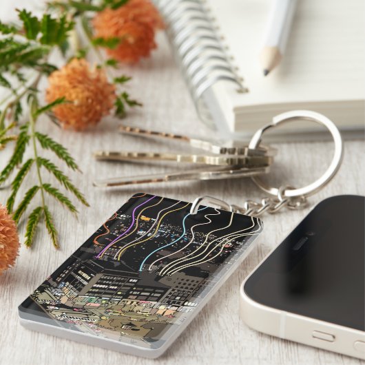 Boston City Lights Schlüsselanhänger (Vorderseite rechts)