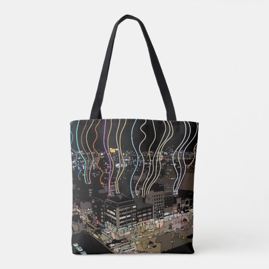 Boston City Lights Tasche (Rückseite)