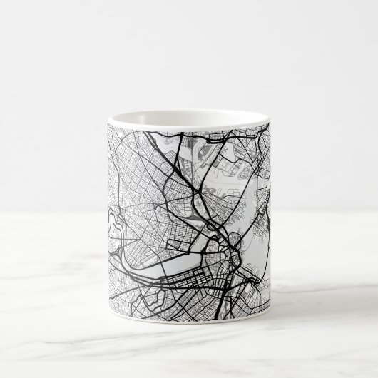 Boston City Map | Tasse des Kaffees (Mittel)