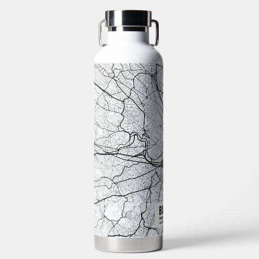 Boston City Map Trinkflasche (Vorderseite)