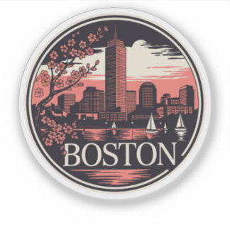 Boston City Massachusetts USA Aufkleber