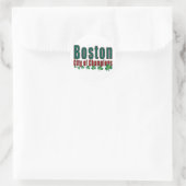Boston City of Champions Runder Aufkleber (Tasche)