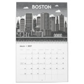 Boston City Skyline, Boston Ma Kalender (Mär 2027)