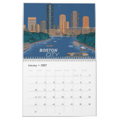 Boston City Skyline, Boston Ma Kalender (Jan 2027)