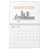 Boston City Skyline, Boston Ma Kalender (Feb 2027)