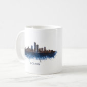 Boston City Skyline, Boston Ma Skyline Coffee Tass Kaffeetasse (Vorderseite Links)