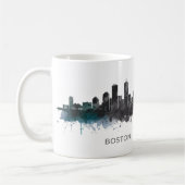 Boston City Skyline, Boston Ma Skyline Kaffeetasse (Links)